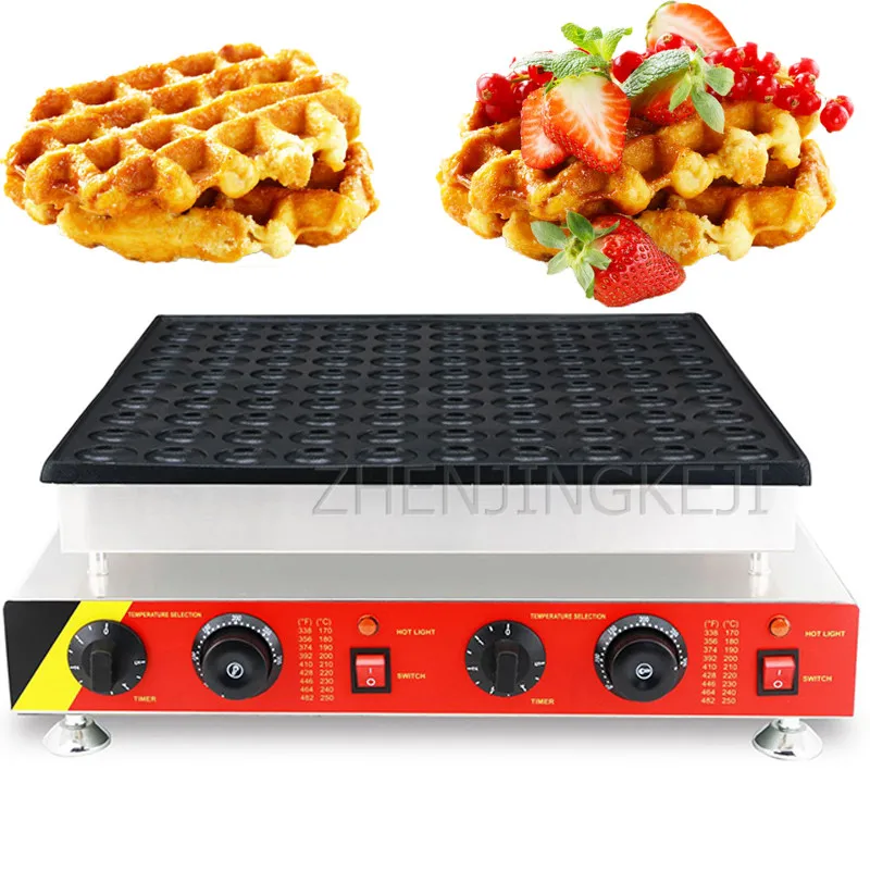 

220V Muffin Cake Dorayaki Machine Commercial Electric Heating 100 Holes Food Grade Nonstick Coating Baking Snack Equipment