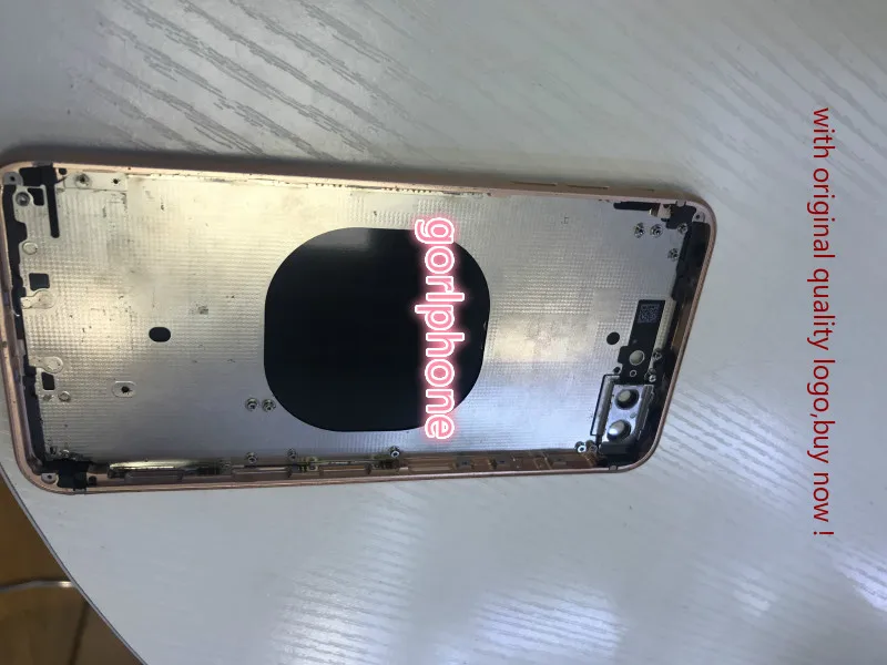 Оригинальное качество розовое золото для телефона 8 plus задняя крышка батарейного
