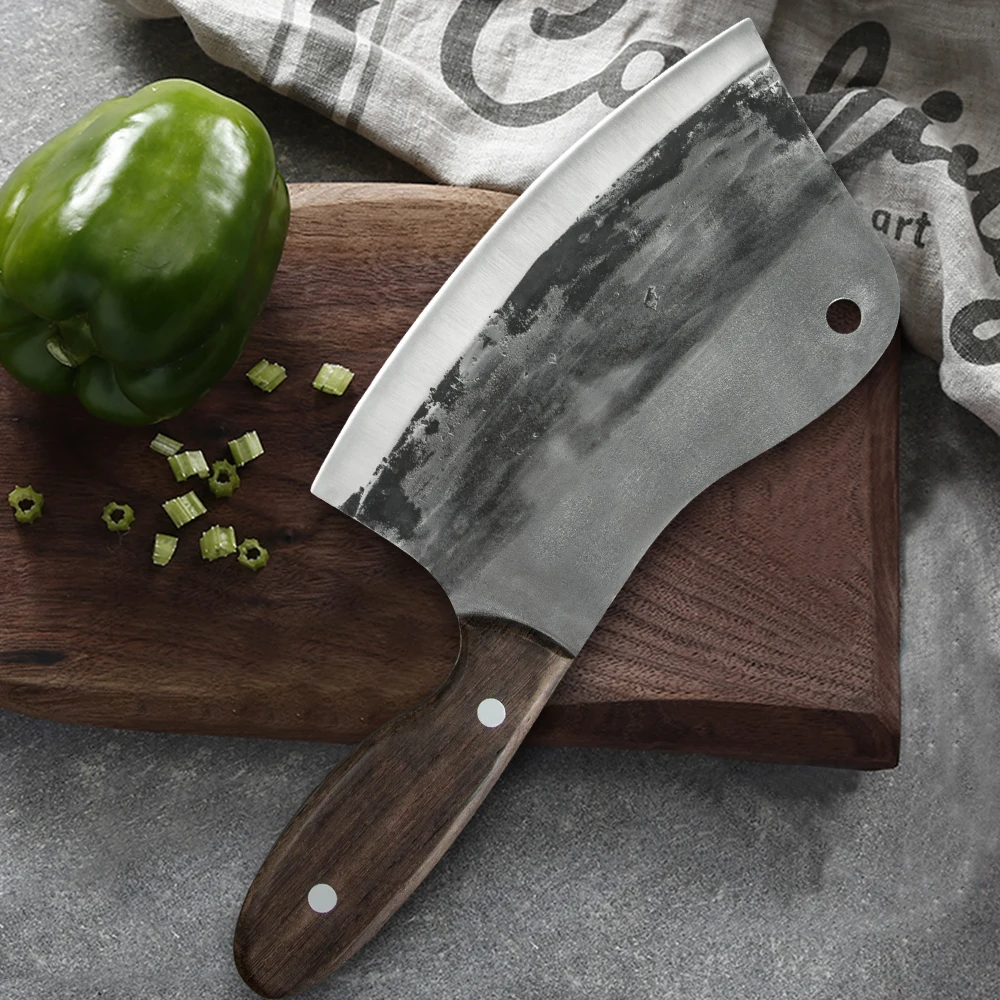 Кованый нож для мясника из нержавеющей стали шеф повара ручной работы Кливер с