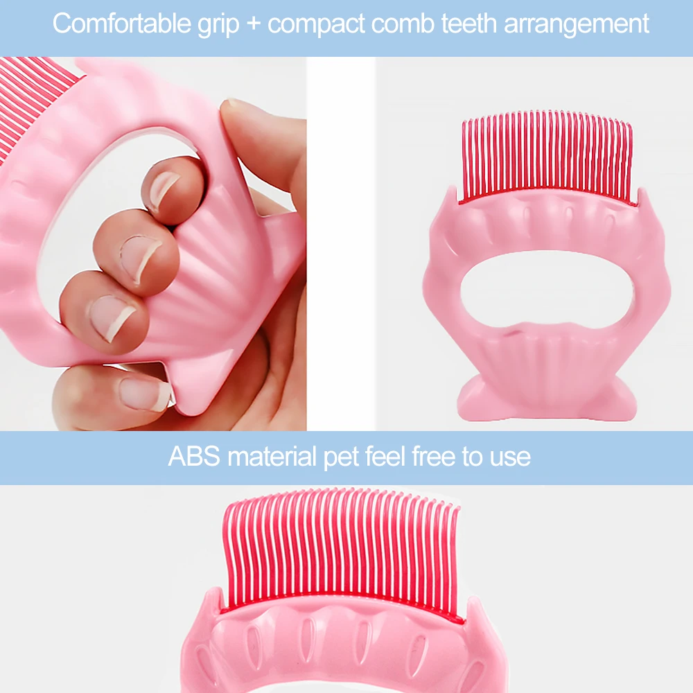 Шерсть домашних животных Deshedding Кисть гребень с рисунком собачки и котика груммер
