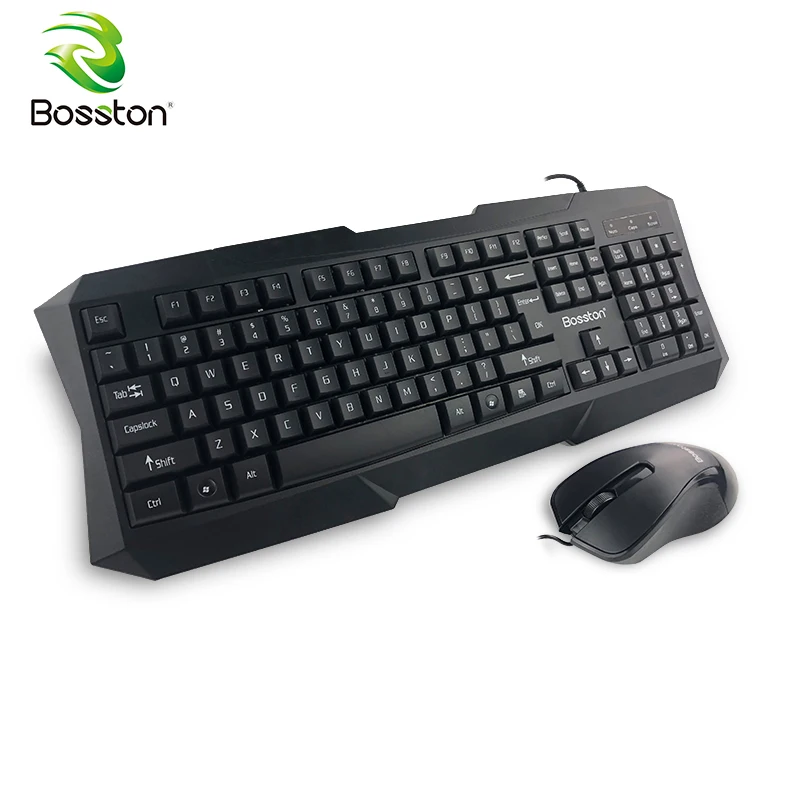 Клавиатура и мышь Bosston 104 клавиш USB проводная клавиатура с мышью для настольного