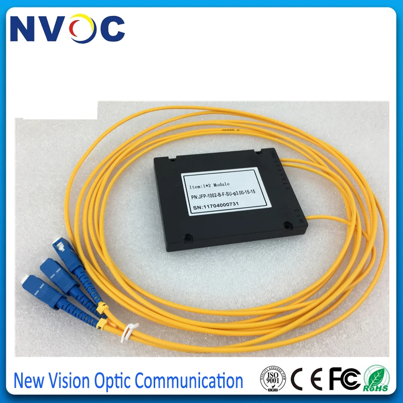 1x4 ABS коробка PLC сплиттер модуль 1*4 SM 2 0 мм 1 м FC/LC/ST/SC/UPC APC FTTH GEPON волоконно-оптический