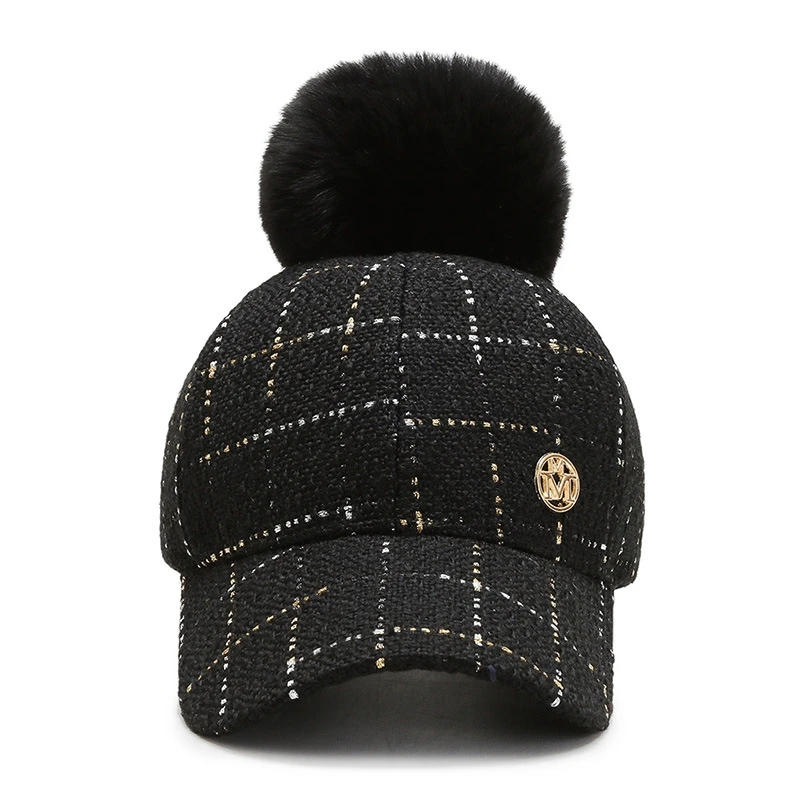 Женская бейсбольная кепка USPOP клетчатая бейсболка с буквенным принтом M новинка