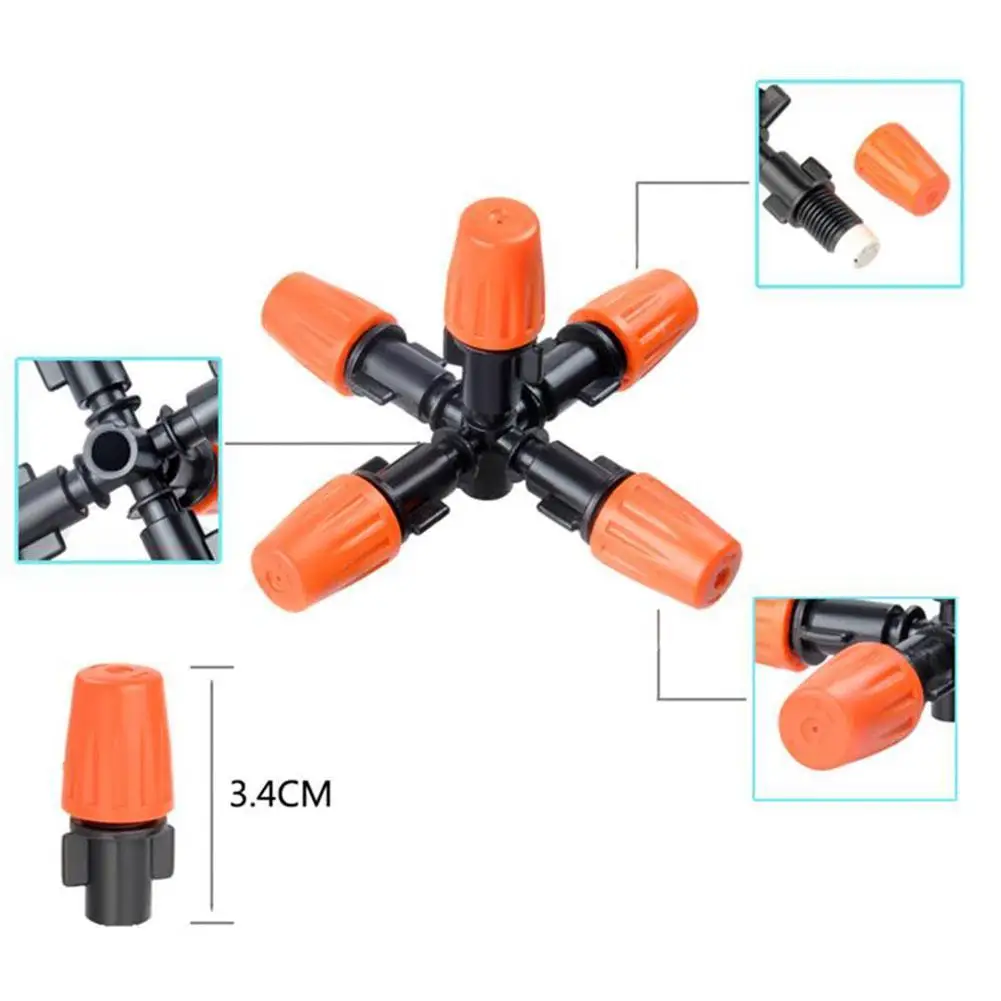 

Garden Sprinklers Automatic Watering Grass Lawn 360 Pipe Rotating Water Hose Degree Sprinkler Garden 5 Nozzles Circle Y4K2