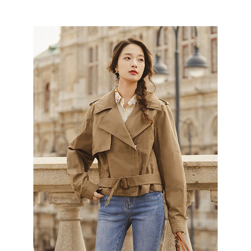 INMAN весна осень мода квадратный вырез минимализм хаки все соответствующие