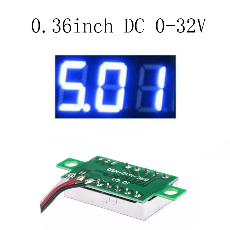 DC4.7-32V Мини вольтметр тестер цифровой напряжение СВЕТОДИОДНЫЙ дисплей измеритель