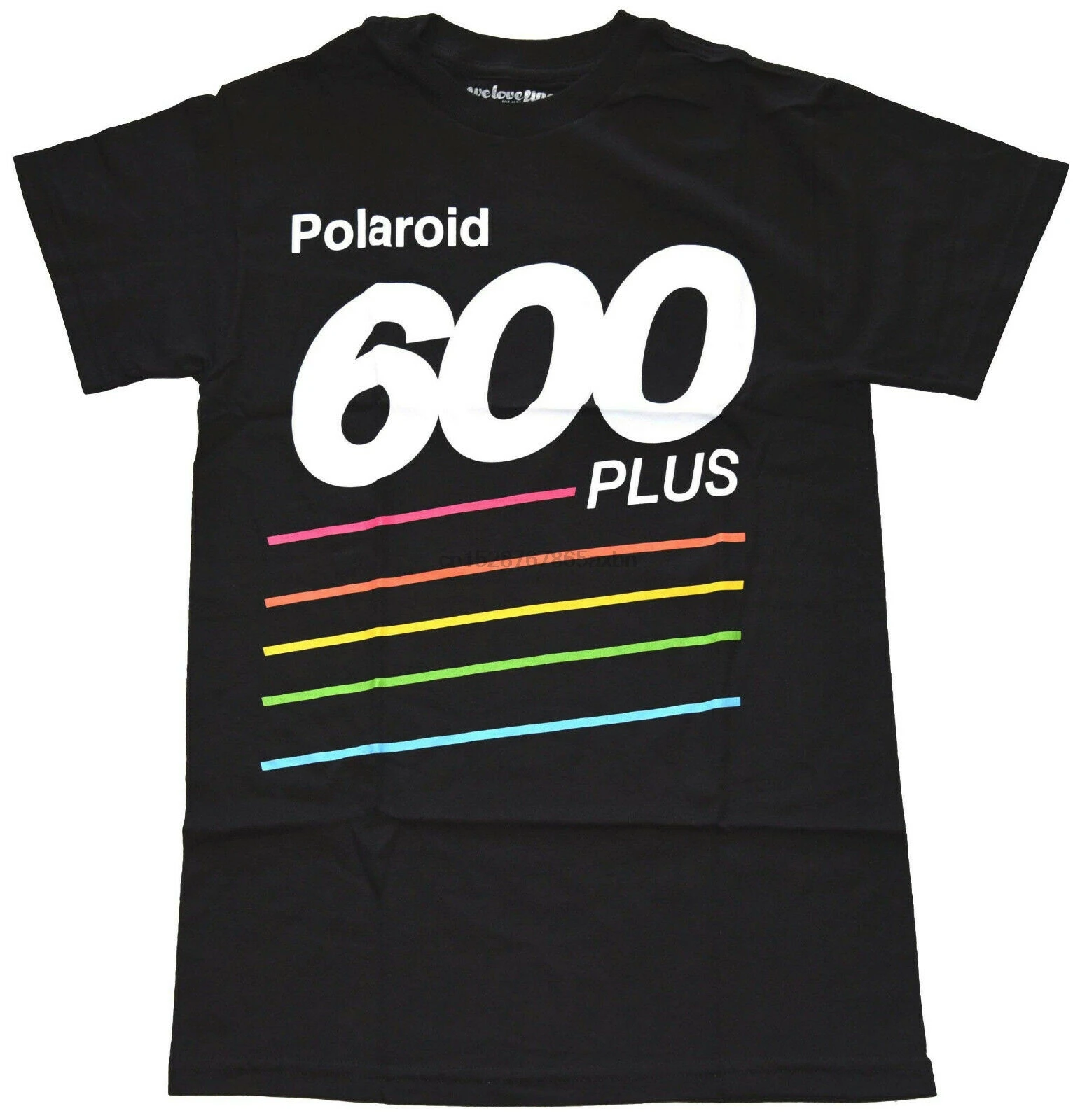 Polaroid 600 Plus Черная Мужская графическая футболка Новинка | одежда