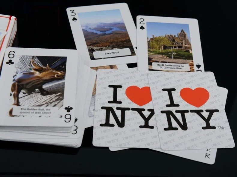 Велосипед I Love NY игральные карты размер колода покера USPCC Нью Йорк знаки