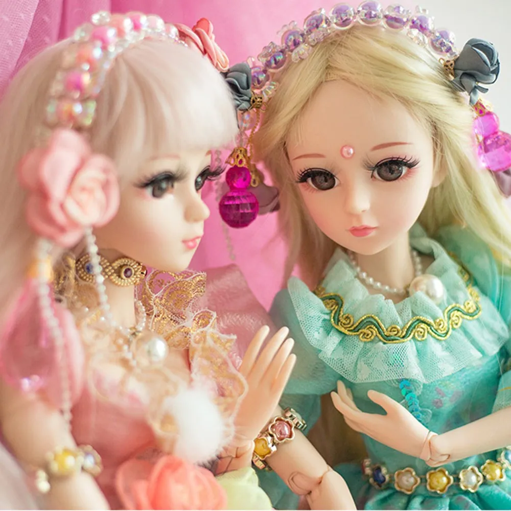 1/3 BJD куклы 60 см 19 шарнирные куклы(парик+ обувь+ одежда+ волосы+ глаза+ макияж) игрушки Коллекция девочек подарок на день рождения