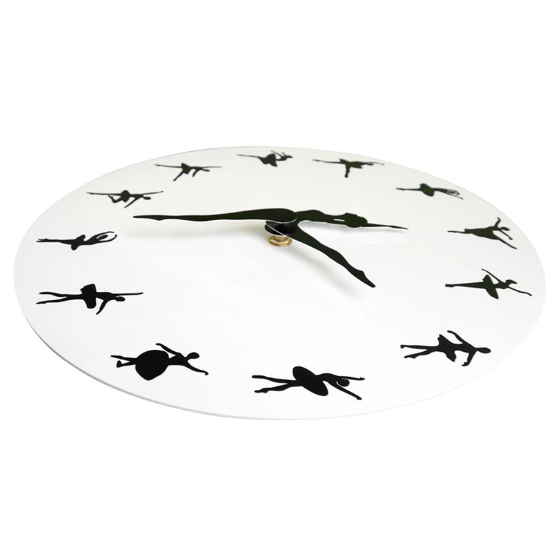 Очаровательные балерины настенные часы для маленьких девочек декор балета