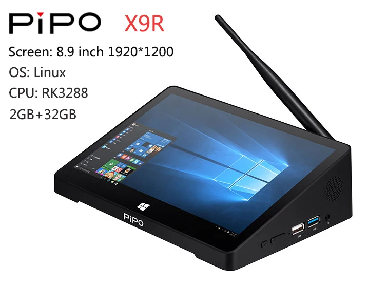 2G 32G Linux 8,9 дюймов 1920*1200 pipo X9s/X9r Мини ПК Win10/Android 7,0/Linux tv Box Z8350/RK3288/RK3399 4G 64G/2G 32G HDMI планшетный ПК - Цвет: 2G 32G Linux