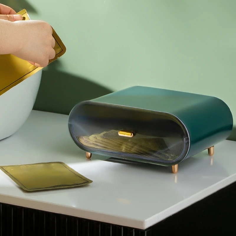 

Plastic Drawer Storage Box Cosmetic Masks Container Luxury Makeup Jewelry Case Dustproof Desktop Sundries Organizer