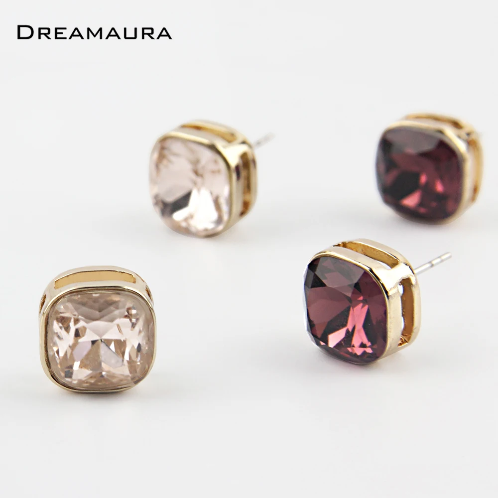 Лидер продаж серьги стразы из металлического сплава в Корейском стиле