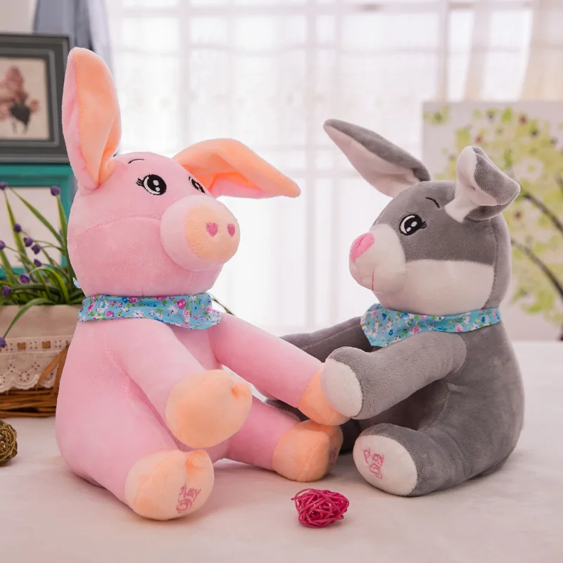 Новая плюшевая игрушка в виде кота кролика свиньи собаки слона Детский пазл