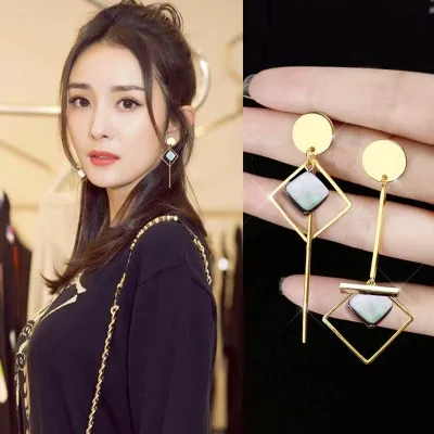 Mi Ян Чжао Лиин ухо Корейская Драма ТВ личности для Для Женщин Серьги brincos можно