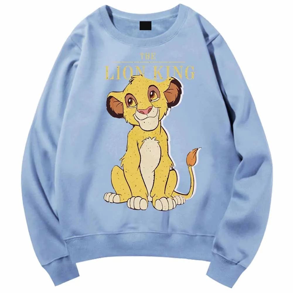 Стильная футболка с принтом из мультфильма Король джунглей Лев Disney пуловер