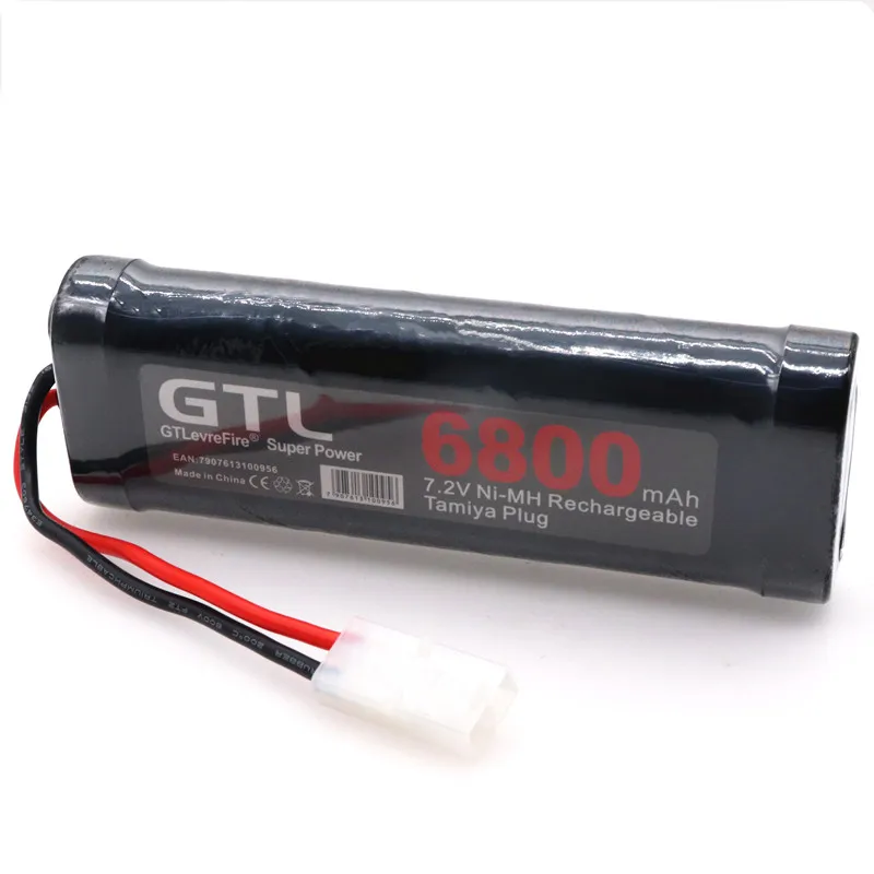 

New Original 7.2V Battery 6800mah NiMH Batteries Pack For RC Car Truck Buggy Boat Tank Ni-Mh Baterias gray supper power