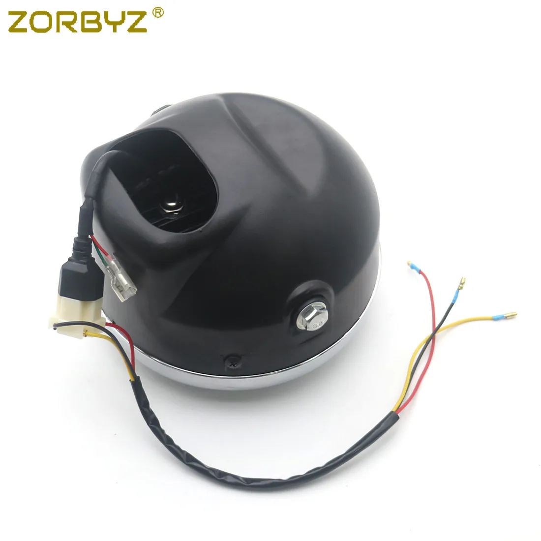 ZORBYZ 7 ''черная светодиодная круглая Модифицированная фара с хромированной