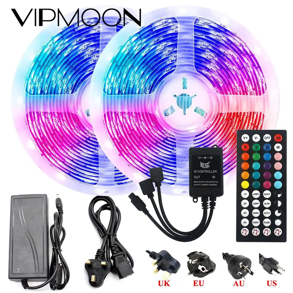 Светодиодная светильник та RGB 20 М 5050 SMD 12 В постоянного тока IP20 лампа Диодная лента