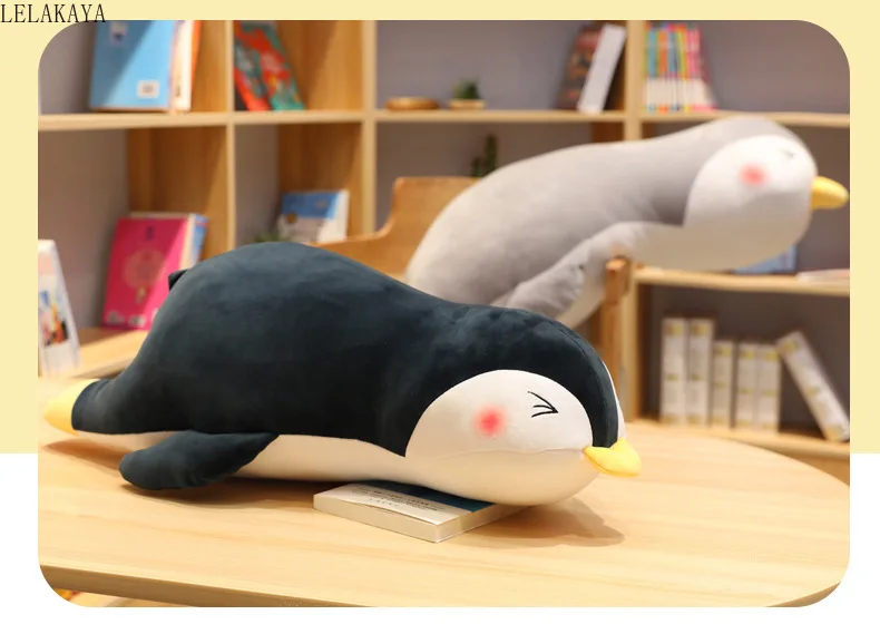 

2 Styles New Cute Kneeling Penguin Soft Pillow Stuffed Down Cotton Animals Baby Kids Sleeping Cushion Doll Plush Children's Toys