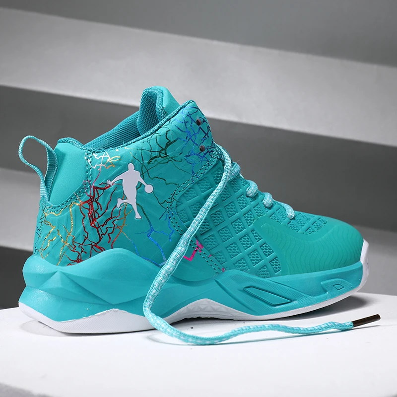 

Новинка 2020, популярная детская Баскетбольная обувь для мальчиков, нескользящая детская спортивная обувь, кроссовки для мальчиков, уличные ...