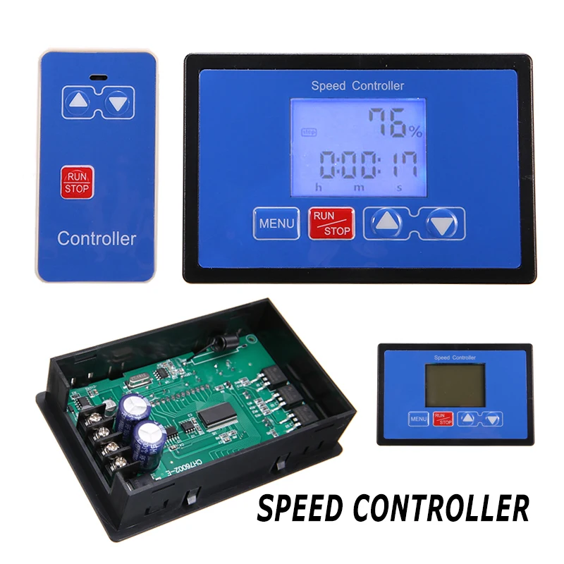 

30A Wireless Remote Control Speed Controller LCD PWM Controller Digital DC Motor Speed Controller Module Motor Parts