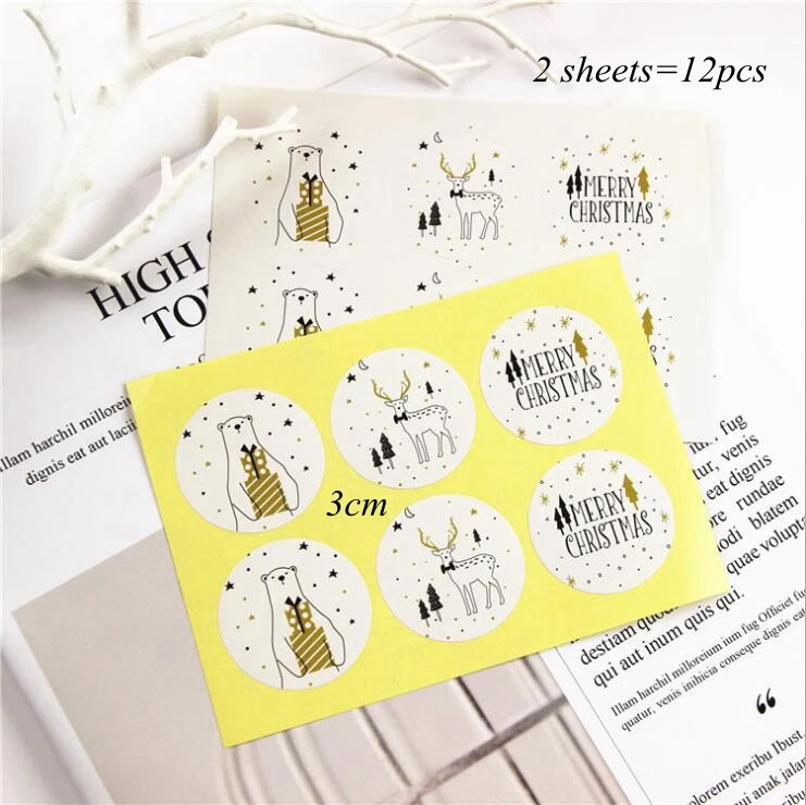 12pcs type S 1 набор оленей и Санта-Клауса, рождественские подарочные коробки для конфет, упаковочные коробки для гостей, Подарочная сумка для рождественской вечеринки, Подарочный декор для детей - Цвет: 12pcs type S