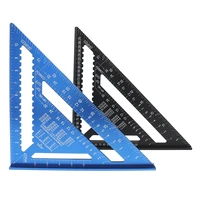angle ruler 12 inch metric imperial aluminum alloy triangular measuring ruler woodwork triangle angle protractor