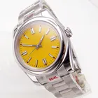 Мужские часы с сапфировым кристаллом NH35APT5000Miyota8215 36 мм39 мм, светящийся браслет унисекс в виде устриц, синийжелтыйзеленыйчерныйоранжевый