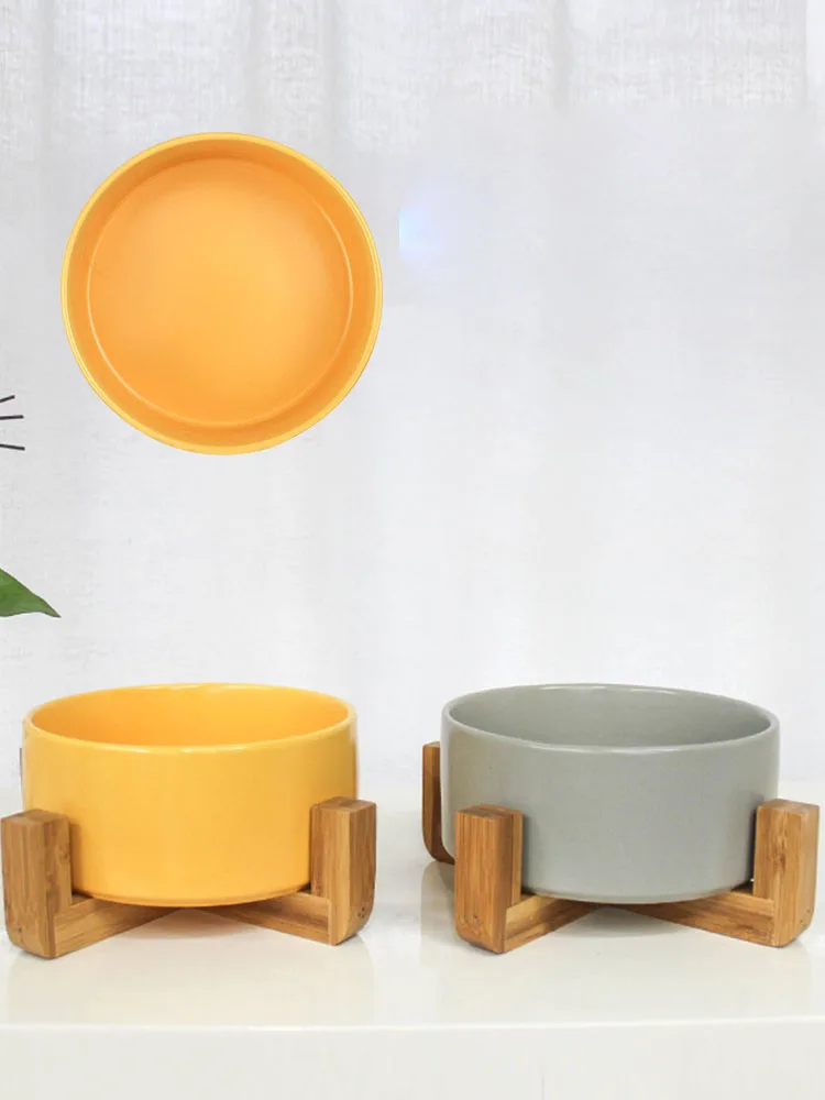 

Ceramic Cat Pet Bowl Puppy Feeding Supplies Pets Bowls Dog Food Water Миски И Поилки Accessories Durable Multiple Color Option