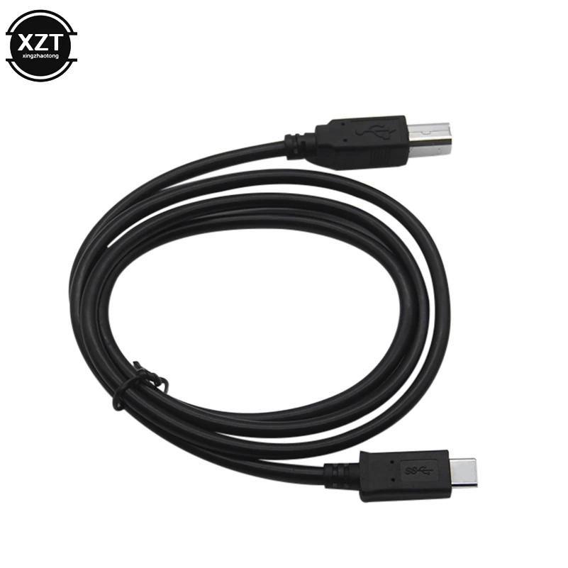 USB 3 1 Тип C Штекерный разъем для 2 0 B кабель передачи данных адаптер быстрой файлов