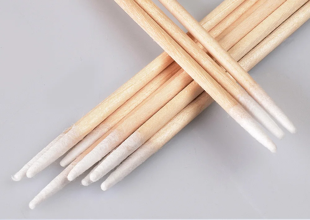 Gloednieuwe 100 шт 7 см Hoge Kwaliteit Microblading Micro Borstels Wattenstaafje Pluizende Tattoo Permanente