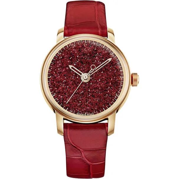 LIDU Высокое качество модные элегантные Swa Хрустальные Часы многоцветные подарки