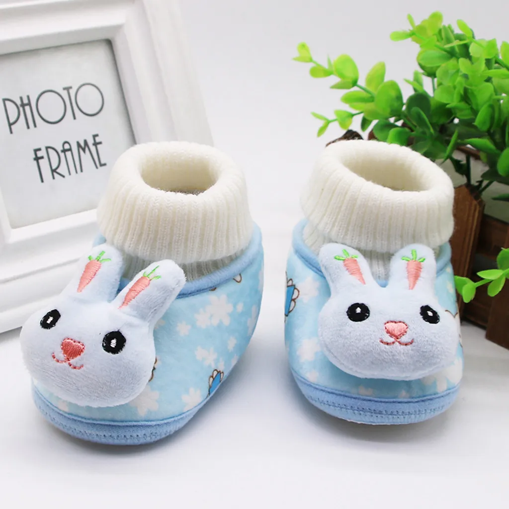 Ботинки для девочек ясельного возраста детская обувь новорожденных Kawaii Rabit