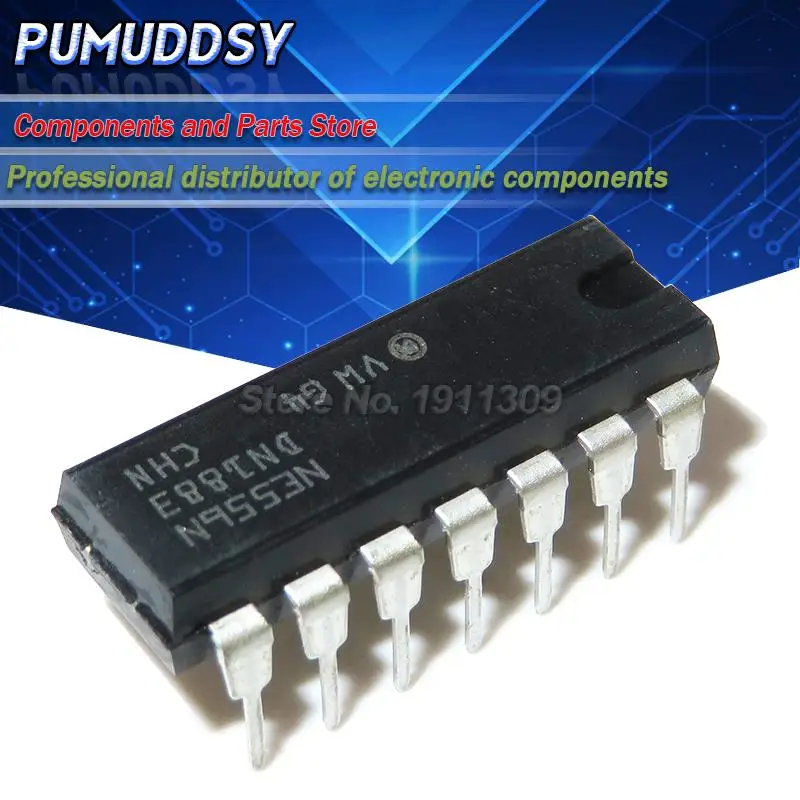 10 шт. NE556N DIP14 NE556 DIP новый и IC|Интегральные схемы| |