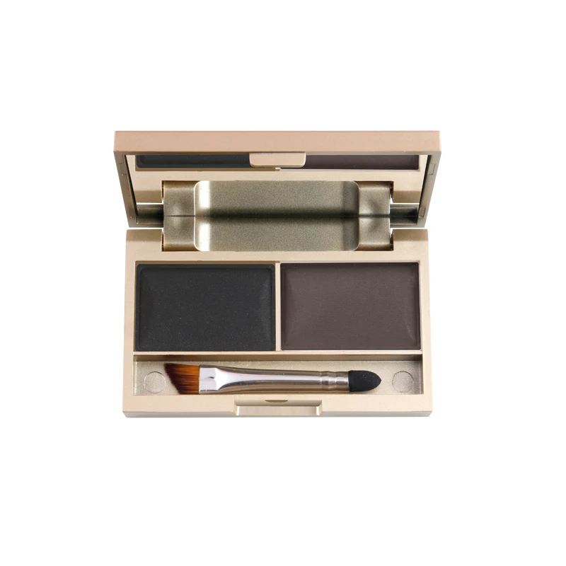 

durable waterproof not easy to decolor Long-lasting Draw eyebrows Makeup double color eyebrow powder combination