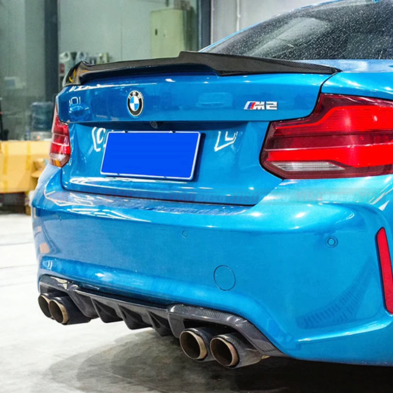 Диффузор из углеродного волокна губа на задний бампер для BMW 2 серии F87 M2 Base Coupe Door