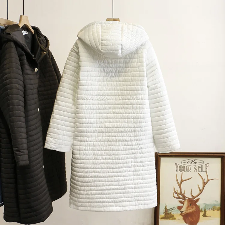 

Oversize Women's Parkas Winter Warm New 2021 Loose And Simple Hooded Long Down Cotton Coat Jacket
