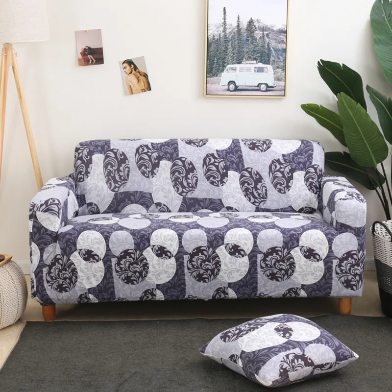 Геометрический дизайн обернутый чехол для дивана плед все включено мебельный