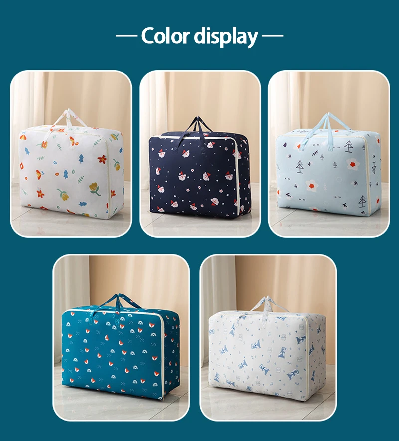 

2021 New Clothes Quilt Storage Bag Blanket Closet Sweater Organizer Box Sorting Pouches Clothes Cabinet Container Travel Home