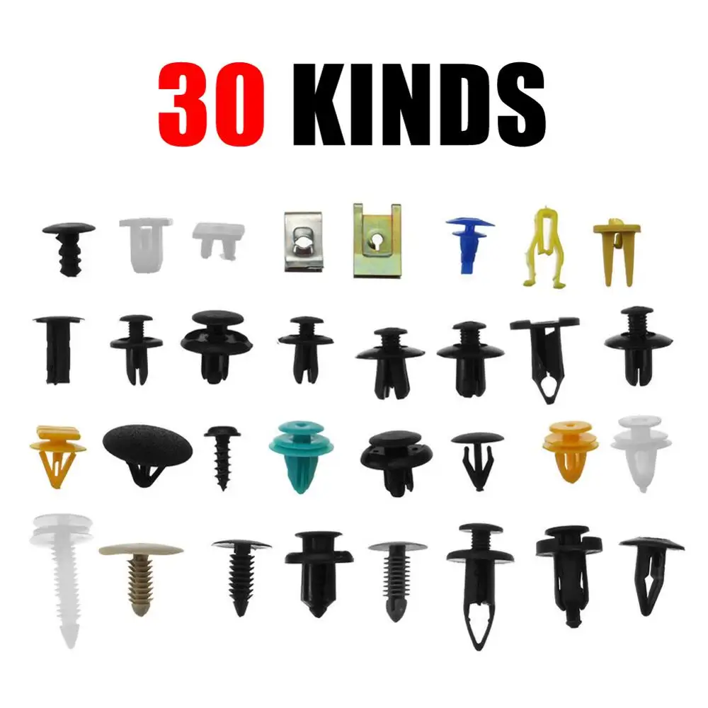500 PCS Universal Auto Fastener Car Bumper Clip Mixed Vehicle Retainer Rivet Door Panel Repair Tool Kit | Автомобили и мотоциклы