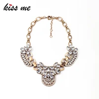 kissme bohemia vintage royal elegant statement necklaces for women exquisite crystal handmade chains fashion jewelry accessories