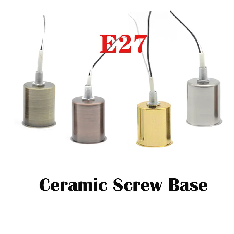 E27 для Светодиодный свет лампы керамический винт Базовый адаптер Декор