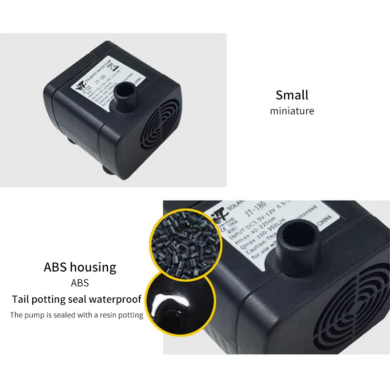 Многофункциональный Бесщеточный Водяной насос микро помпа постоянного тока 12 В