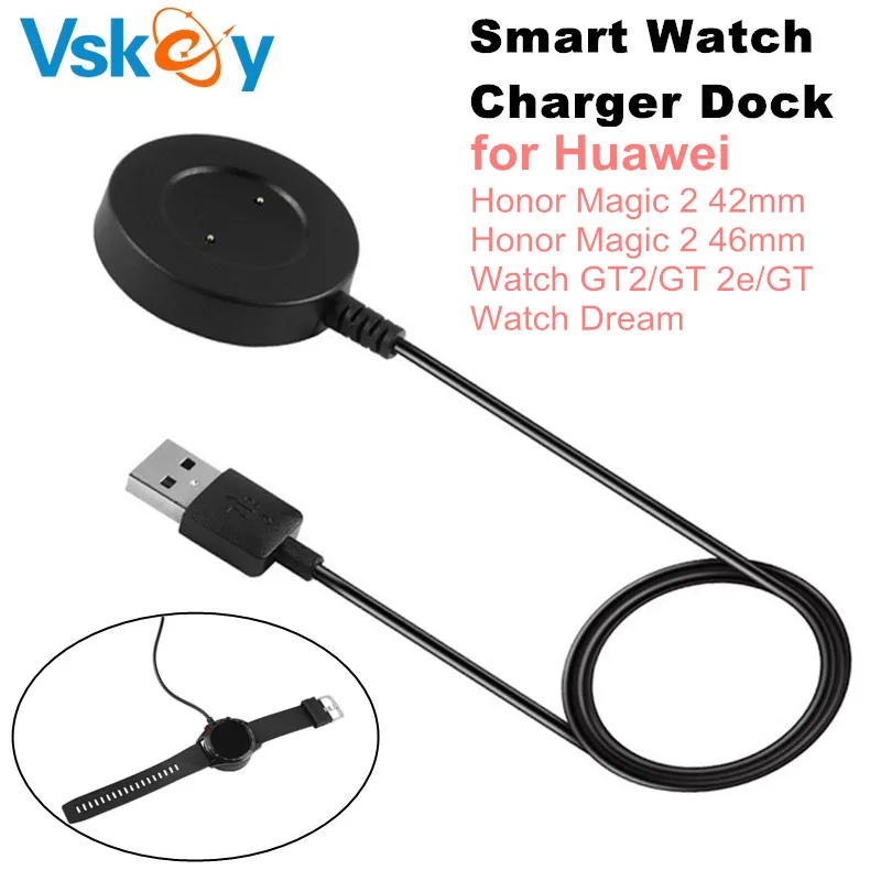 

VSKEY 10pcs Smart Watch Charger Dock for Huawei Watch GT2/GT 2E/GT/Honor Magic/ Watch 2 42mm/46mm USB Charging Cable