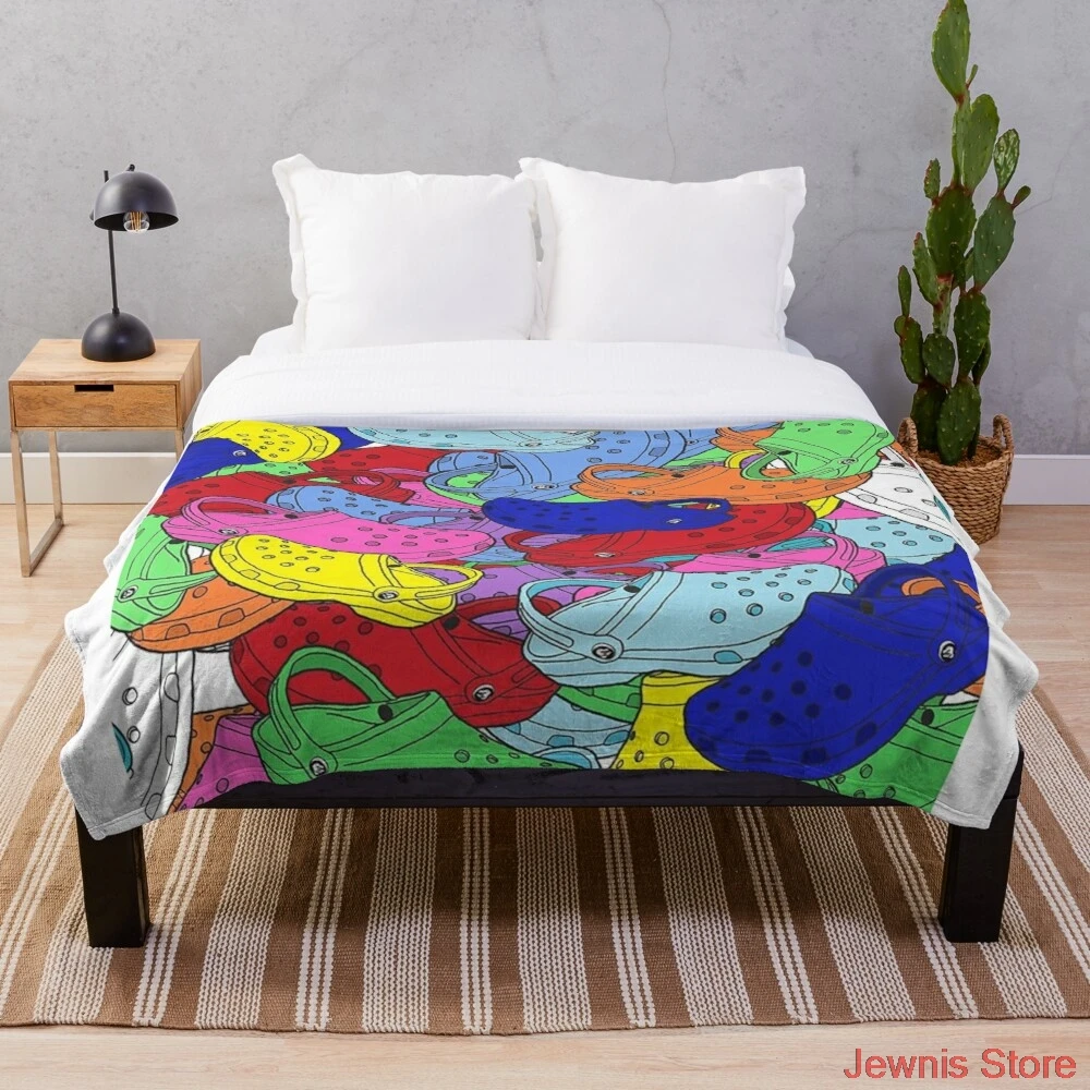 

Croc collage Decke Fleece Kunstdruck erwachsene Kinder Warme Bett Decke neugeborenen sommer-kind-bay von Decke Jungen Geschenke