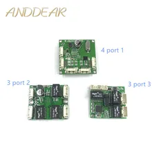 Mini PBCswitch module PBC OEM module mini size 3/4/5 Ports Network Switches Pcb Board mini ethernet switch 10/100Mbps5V-12V