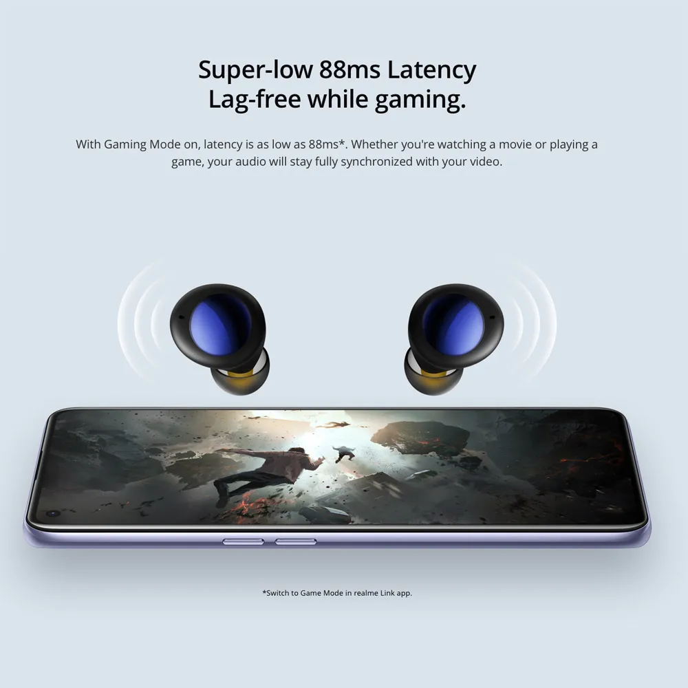 realme buds air 2 neo true wireless bluetooth earphones ipx5 10mm bass boost driver fast charge noise cancellation tws earbuds free global shipping