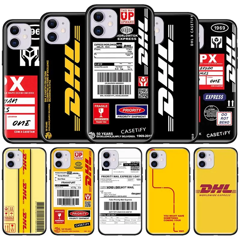 

Express DHL Fast Case For Apple iPhone 7 8 12 11 13 Pro Max XR XS X 6 6S Plus SE 2020 Black Soft Tampa Phone Coque