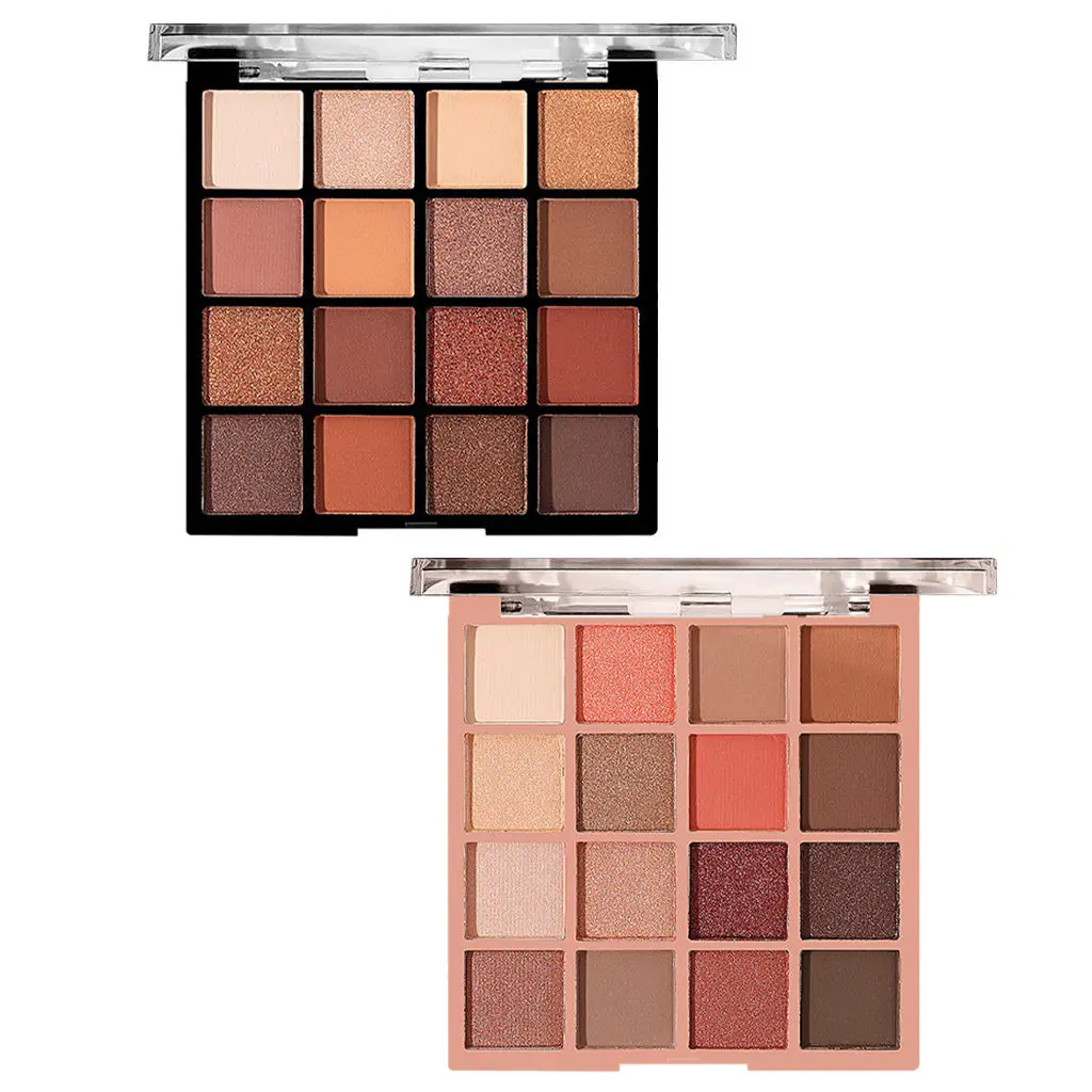 Eyeshadow Palette Earth Color 16 Eye Cosmetic Waterproof Make up Board Easy to Blend Shadow Powder Glitter Highlighter |